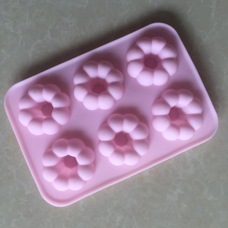 Donut Mold Silicone - 6 Cavity Non-Stick Silicone Donut Mold