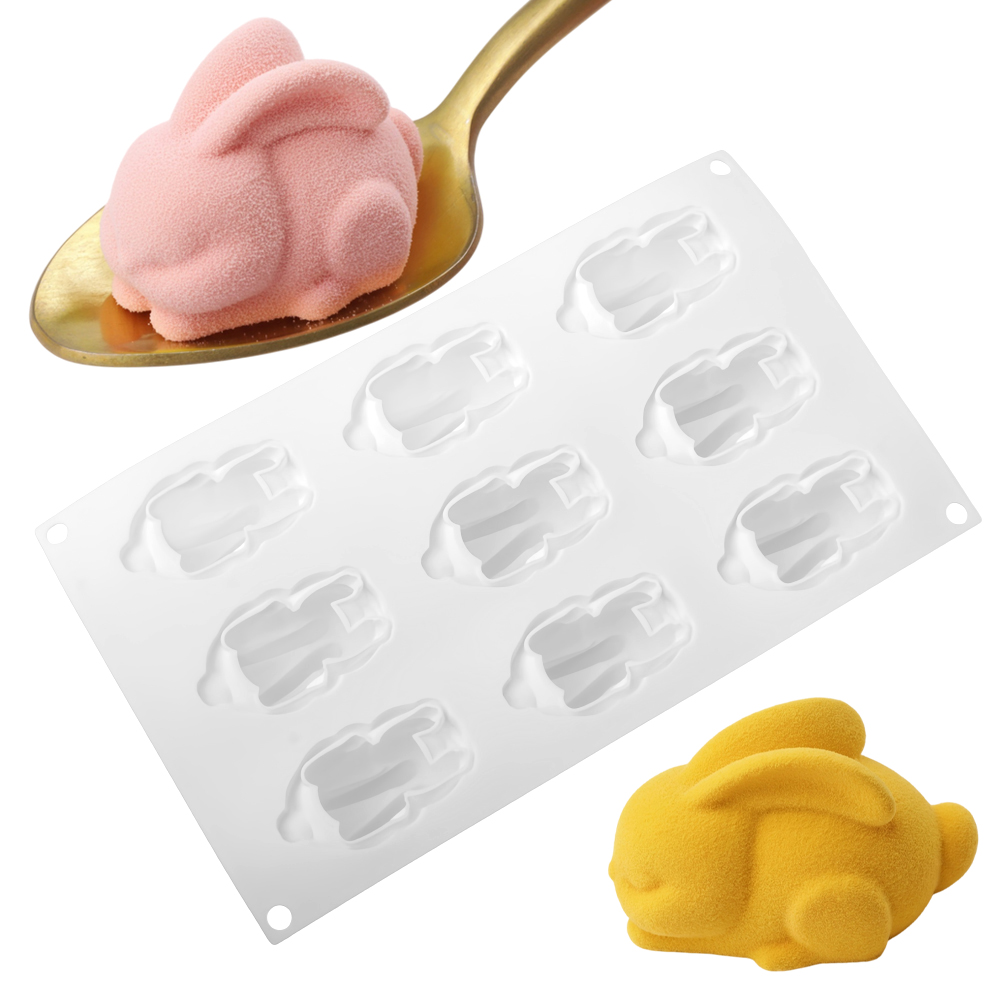 Squat Sitting Long Eared Rabbi - Bunny Cake Mold 评论和价格